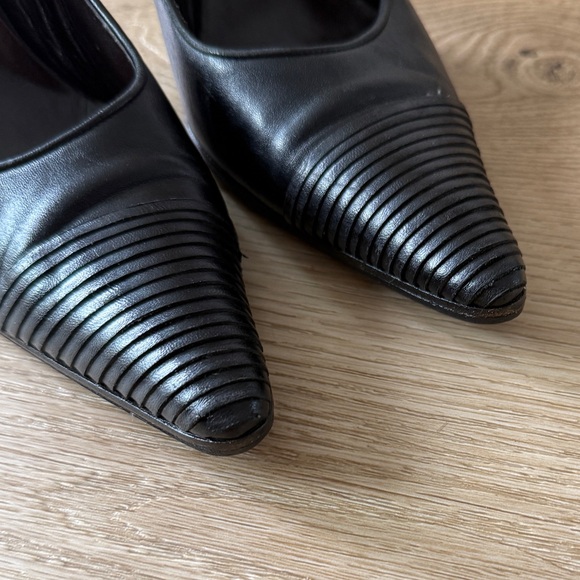 Bottega Veneta Black Wrapped Leather Pointed Toe Pumps 39.5 - Picture 5 of 11